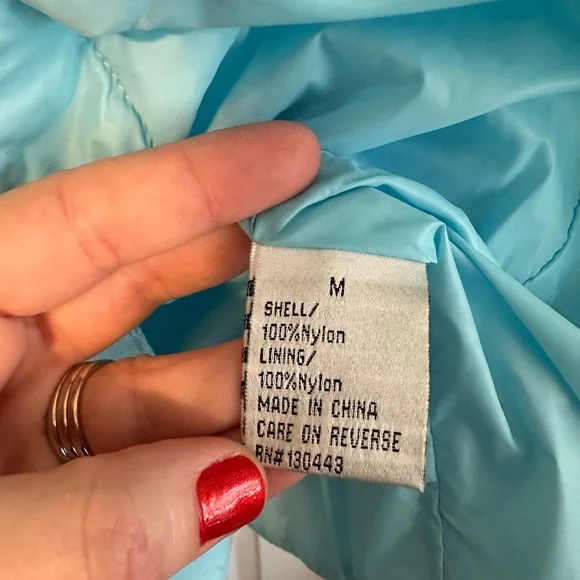 Patty Kim Quilted Blue Jacket with Gross-grain Ribbon Details - NWT